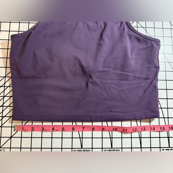 Holly Crop Top - Eggplant | Senita Athletics | Large - Picture 5 of 7